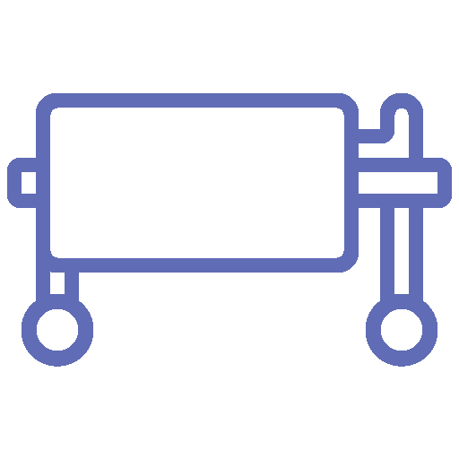 Line icon of a rectangular document scanner used for personal injury lawyer paperwork.